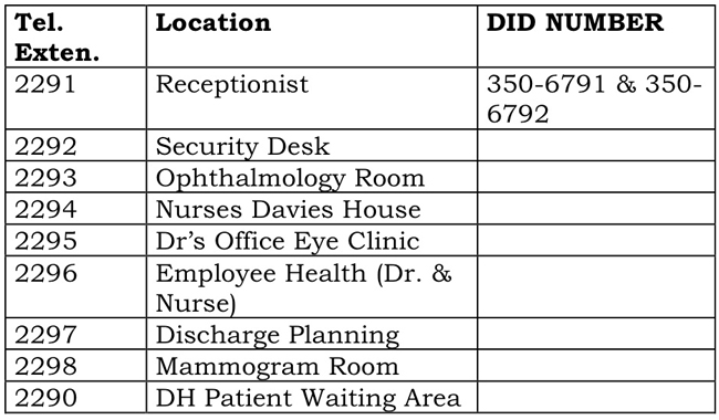 grand bahama health services advises of new
