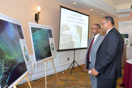Minister-of-Grand-Bahama-and-BNT-President-Looking-at-Proposed-Parks.jpg