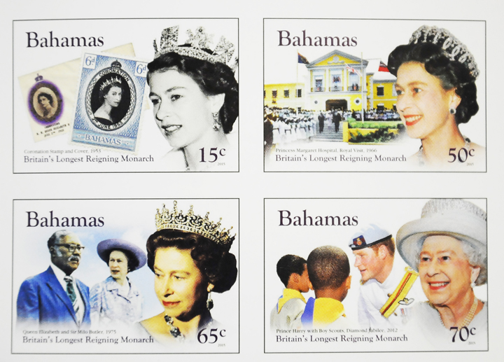  - Bahamas issues longest reigning Monarch postage stamp