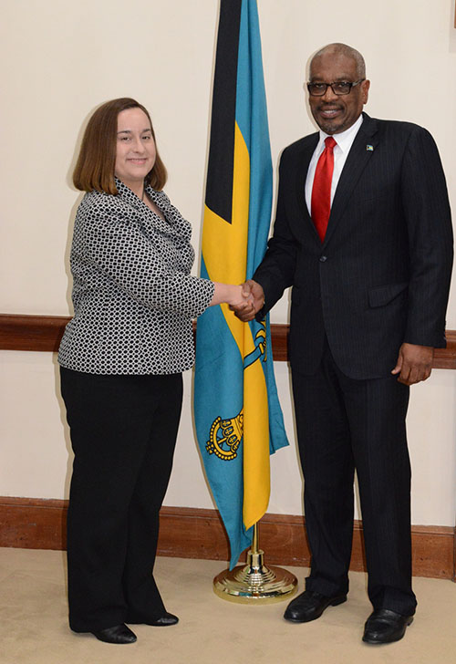 PM_Minnis_greets_US_Charge_d_Affaires_Stephanie_Bowers.jpg