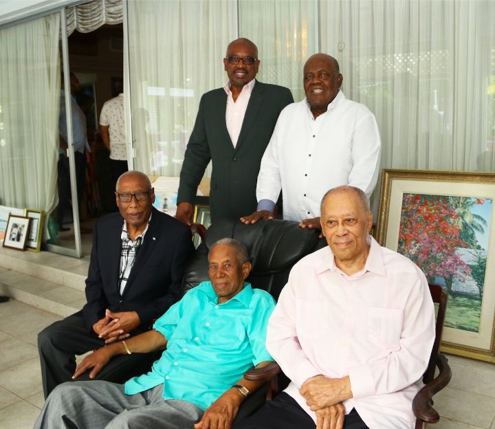 L-r_seated_Governor_General_HE_Cornelius_A._Smith__Sir_Orville__Sir_Arthur.__Standing_from_left_PM_Hubert_Minnis_and_Former_PM_Hubert_Ingraham.jpg