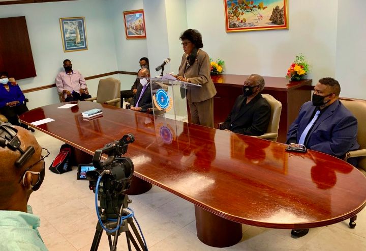 Permanent_Secretary_Lorraine_Armbrister_addresses_CISCO___Ministry_of_Education_Virtual_Press_Conference.jpg