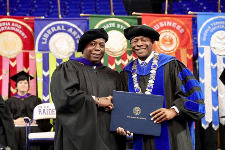 Chancellor Davis receives 2022 honorary doctorate degree at Middle Tennessee State University commencement ceremony.jpg