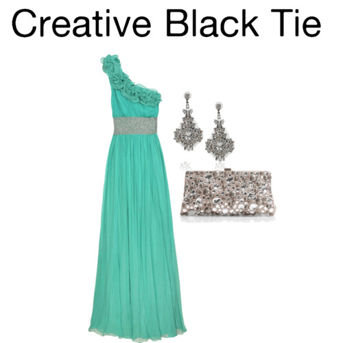 creative black tie dress code female