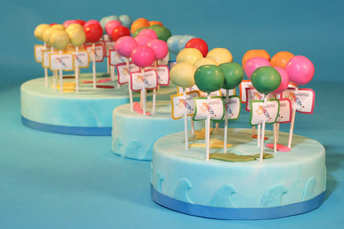 cake pops wedding. Bahamas Island Cake Pops by