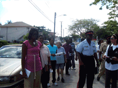 Karen Radley on Urban Renewal St Cecilia Community Walkabout Bahamas Local News