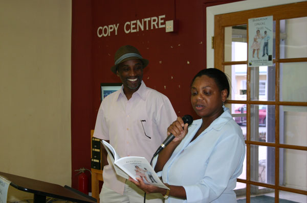 B-Ms_Pennerman_reading_one_of_KB_s_stories_during_launch_at_Sir_Charles_Hayward_Library_on_Friday_afternoon.jpg