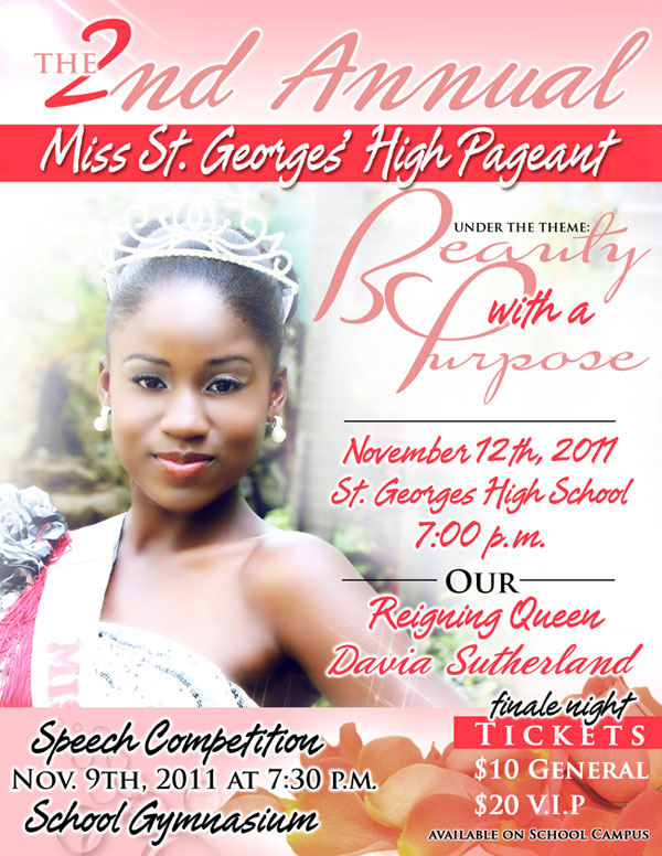 thebahamasweekly com miss st georges high pageant november 12th search for queen pageant flyers